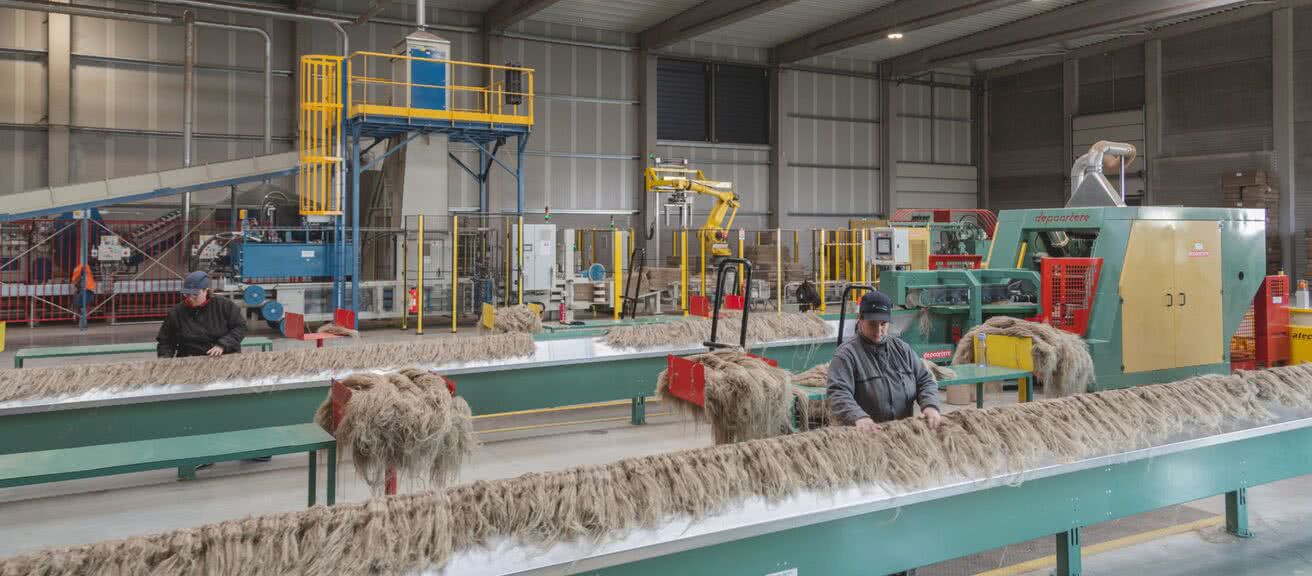 flax fiber extraction line