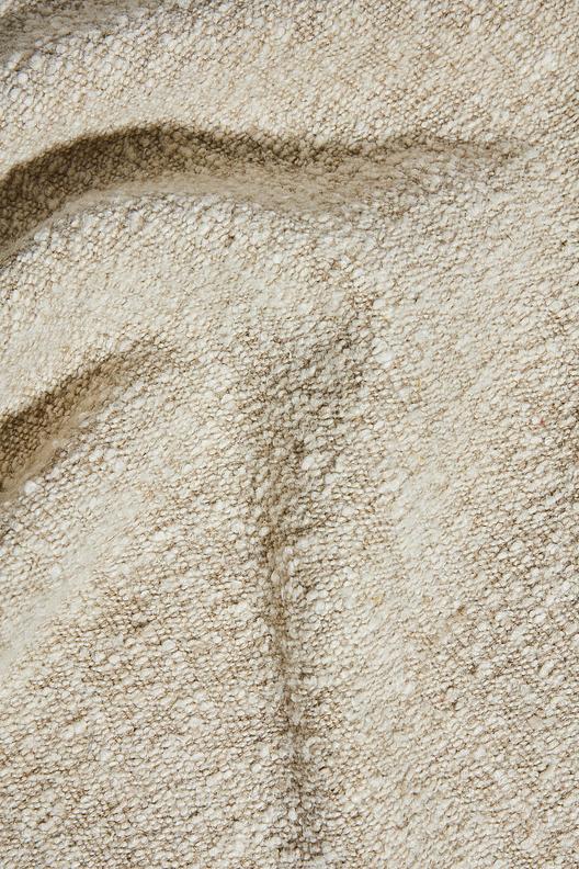 Q560 oatmeal-0003 Laundered 140 R05 | tweedé fil bouclette, toucher chaud seulement en coloris naturel ; Stock Service