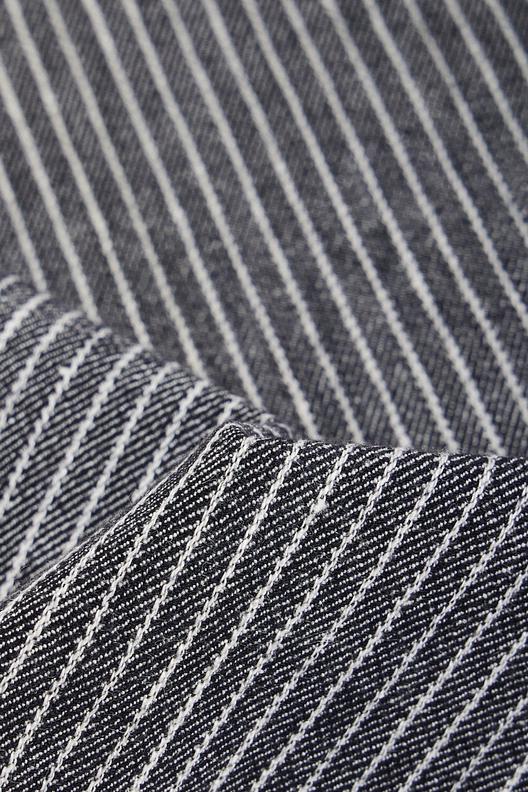 JE873W | fil teint, rayure coutil, look denim, lavage doux, finissage eco responsable 