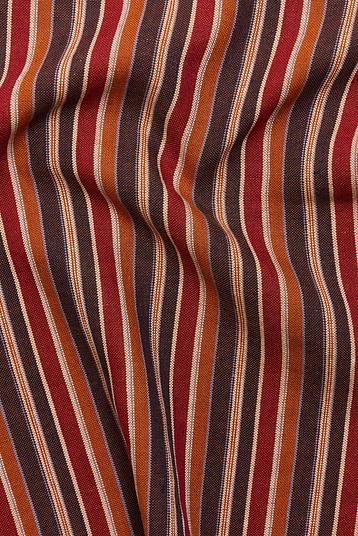 LINO 121 OLONA RIGHE | yarn dyed plain weave large deckchair stripe, compact, supple hand