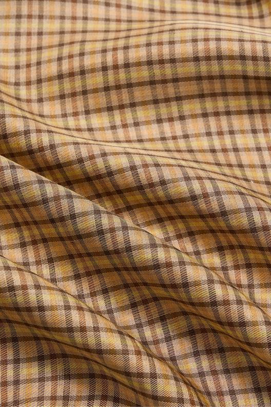 68020 | small yarn dyed check on twill, fluid viscose mix with fresh touch, washed 