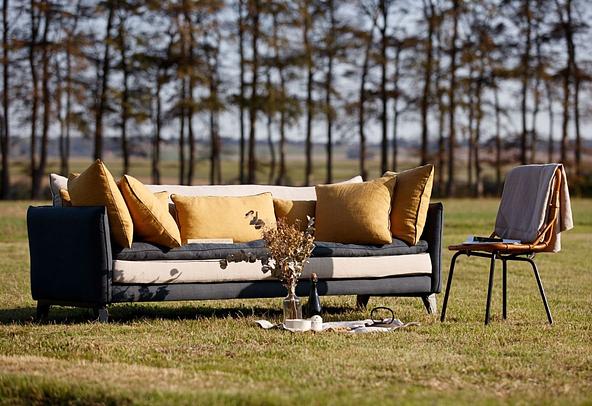 Embrin linen sofa