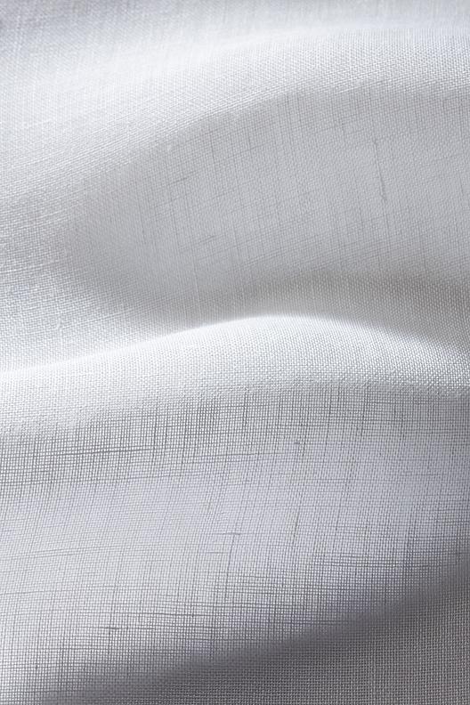 L920 white-0002 Laundered 300 R05 | Open plain weave, voile, transparent, hemp sheer, large width, stock service 
