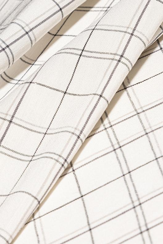 Z62815/40 | strech plain weave, wondowpane check, washed 