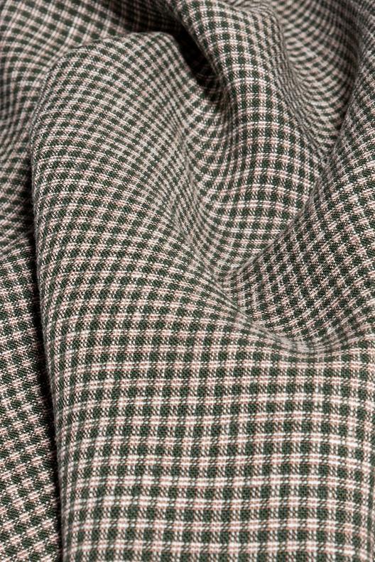 L66701/41 | yarn dyed small gingham-type check, lyocell mix, fluid hand, washed