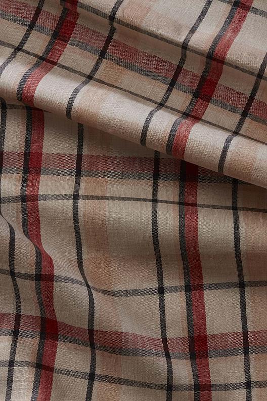 HEIDI S2H046BU-161/00001 BU01 | yarn dyed chack on plain weave, polyurethan invisible coating, wax touch, Windproof