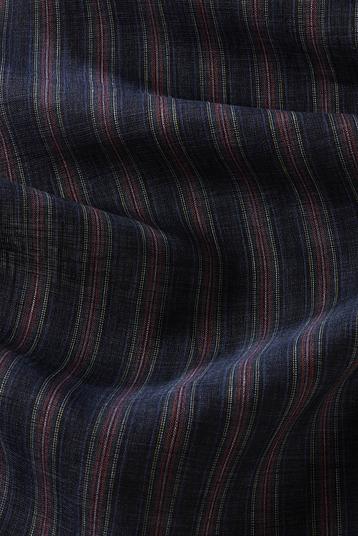 Sahara Délavé F3412939/47 | Albini 1876 collection. yarn dyed ticking stripe on plain weave, delavé linen, supple hand 