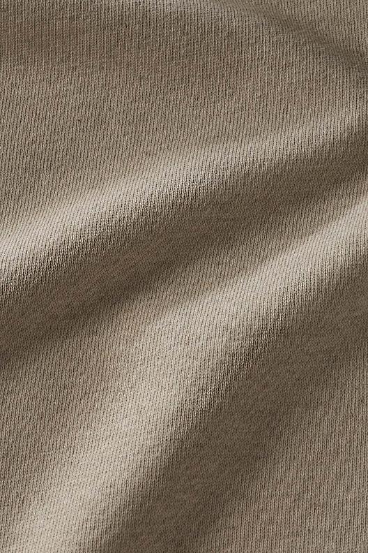 FLEECE / FMKSS070 | molleton american fleece, finissage adouci et sanforisé, coloris lin naturel envers bouclette coton