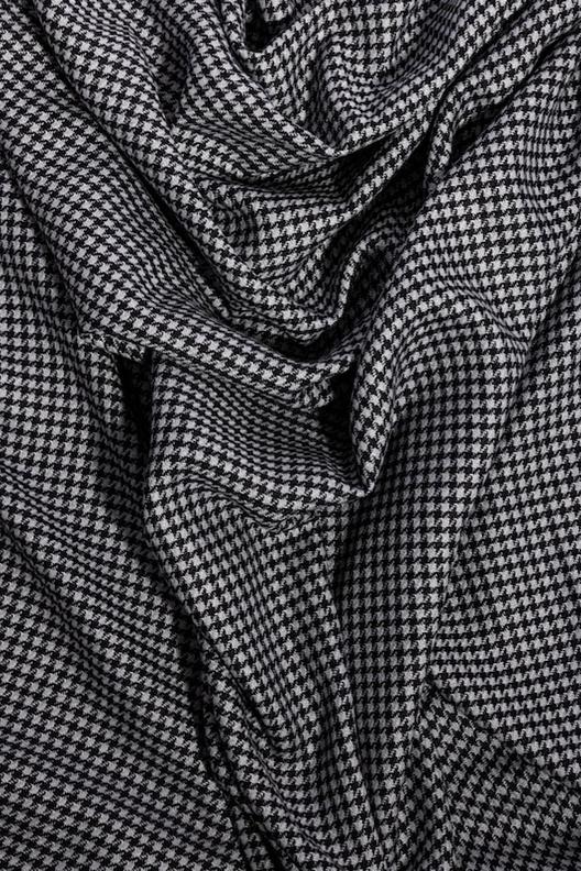 COCONUT | bicolore Houndstooth, linen and silk, warm touch; Trans.season