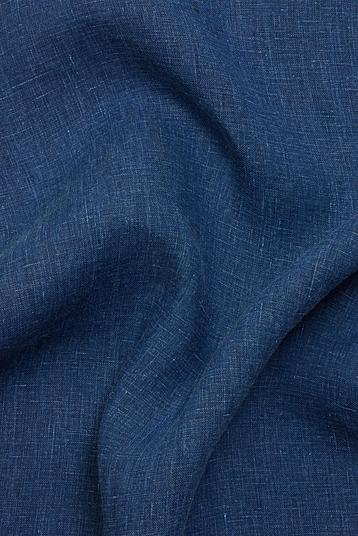 BELLAGIO | delavé linen plain weave, indigo look,slubbed yarn in warp and weft