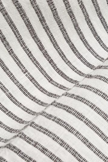 ELSA STONE WASH | ticking stripe with thick yarn effec in relief, stone washed 