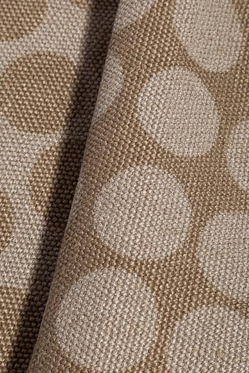 Terre de lin lazer kaki | fancy canvas, heavy weight and supple hand in washed linen, printed, dots, Stock Service