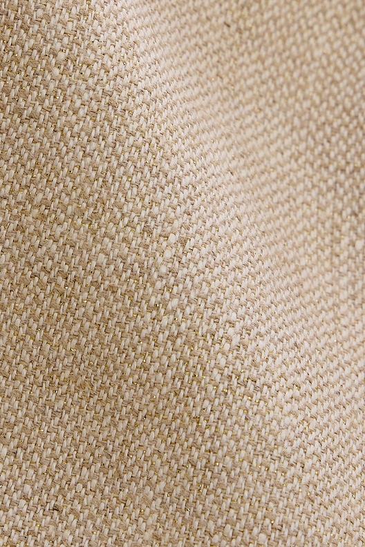 BRILINO 1 | Brokentwill, lin naturel et lin blanchi, pointes de doré scintillant, fil Lurex.