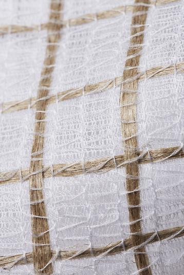 FLAXINOV GRIDWEB 75 XL F47 | PLA veil + linen roving maintened by PES knit, PLA, PES.