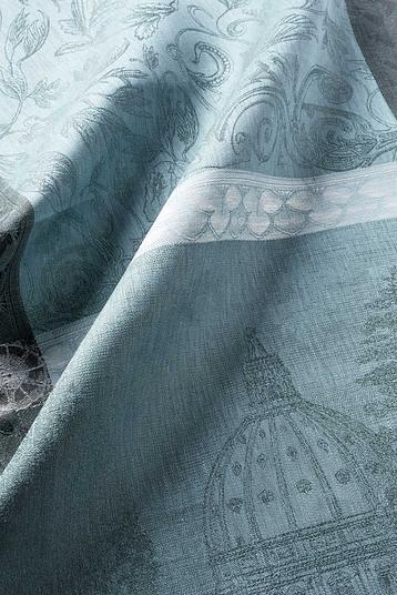 SYMPHONIE BAROQUE FUMEE | Jacquard fabric, pure linen, 