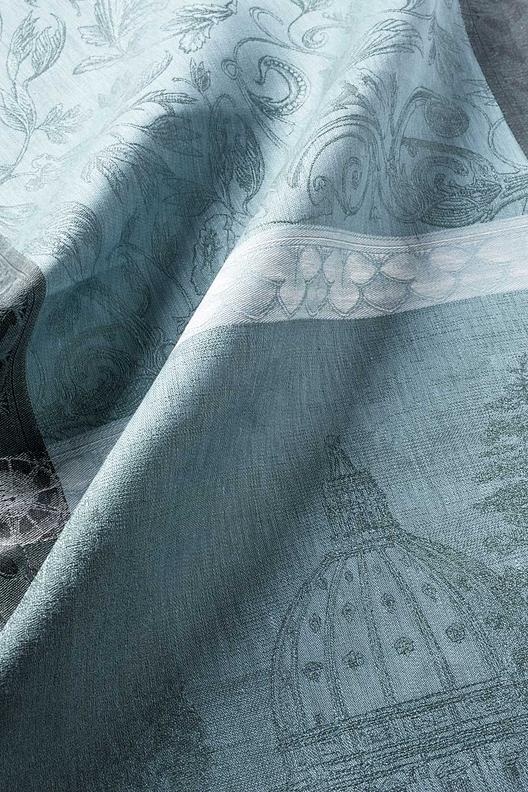 SYMPHONIE BAROQUE FUMEE | Jacquard fabric, pure linen, 