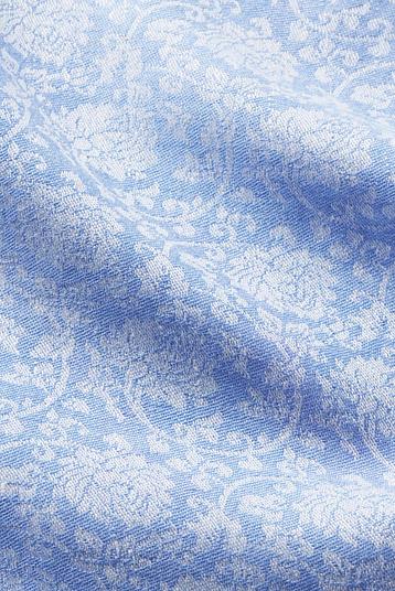 1CJ300 67426 LAZZU - JACQUARD LEGGERO | Flower jacquard, bicolour, supple and light, multi use, softwash 

