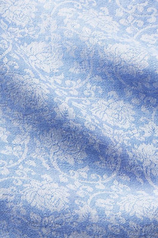 1CJ300 67426 LAZZU - JACQUARD LEGGERO | Flower jacquard, bicolour, supple and light, multi use, softwash 


