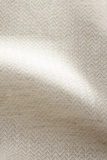VETTA | Jacquard herringbone, bicolour with natural linen, light and semi transparent
