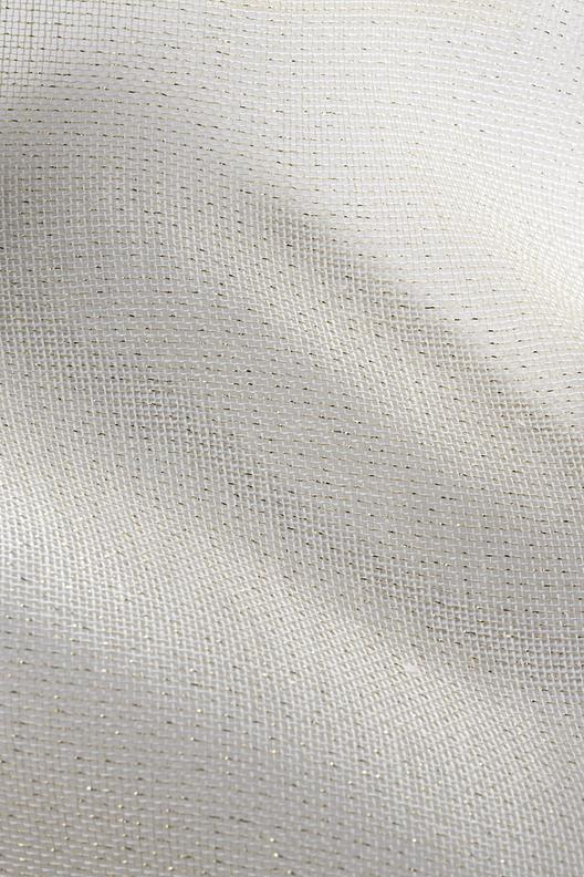 CENCIO NATALIZIO | airy plain weave, twisted linen and Lurex yarn in weft, transparent

