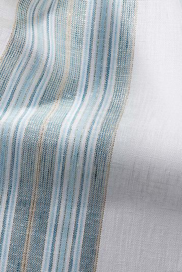 SELENE | Plain weave airy, stripes color and lurex, semi transparent 

