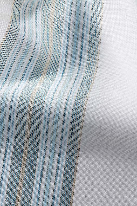 SELENE | Plain weave airy, stripes color and lurex, semi transparent 

