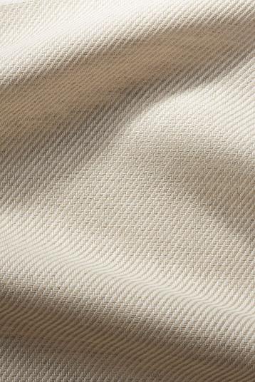 ZEUS | twill 2 tone, natural linen in weft 

