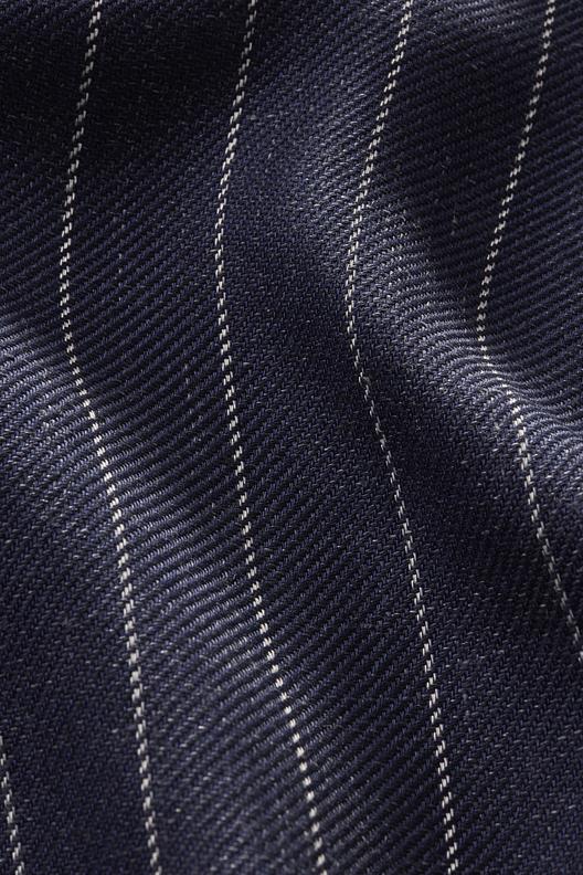 ART. 64408 Dis. 1200 | Teint fil, sergé rayures classiques, dense et souple, Airo finish - Min échantillon 50M / col - Production 300M / Col - Stock service selon coloris -
