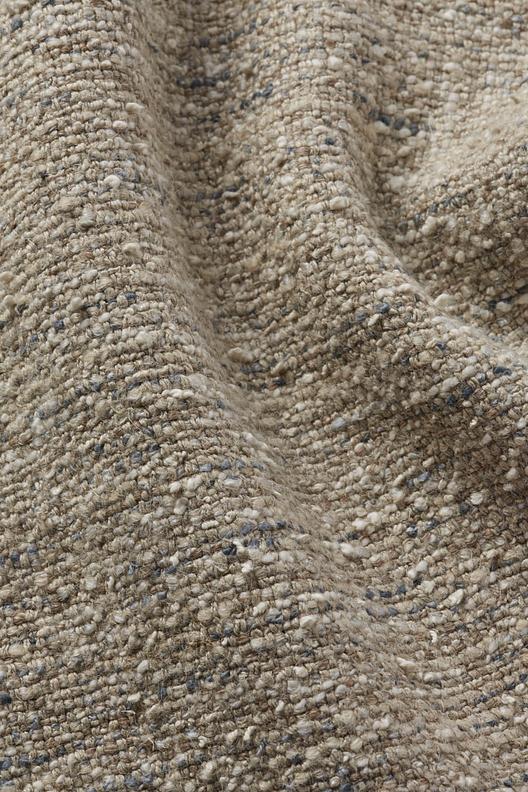 LYSELINZ DES 997 COL S2/ARDESIA LINZ-TAUPE | hopsack weave, rough aspect, 2ply yarn, fantasy yarns, tweed knops, heavy et soft fabric, tumbling finish ("Melverbier")

