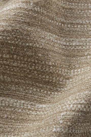 LISDUVET TEINT HEAVY DES 552 COL S2-IVORY BEIGE | Fancy weave, scrambled stripes, 2 ply yarn, rustic aspect, heavy, wooly touch, tumbling finish "Melverbier"

