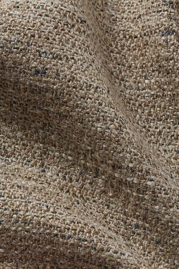 LYSEVIE DES 552 COL S2-MOCCA LINZ | Fancy weave, twisted novelty yarn, heavy, dense, raw look, natural colour, visual very natural, tumbling finish "Melverbier" 
