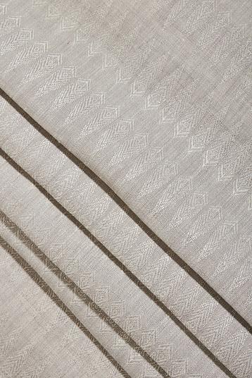 270 ö | Certified organic, geometric feather pattern, yarn dyed, washed , available in 13 colours, stock service