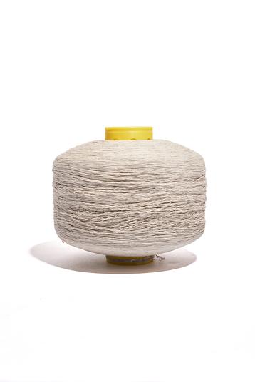 SKYNET Nm 17 | Stretch yarn, for swimwear or smocks ; Nm26 linen mixed with T400 and Lycra, partnership with Elasten (IT) ; technology under world patent ; degree of elasticity adjustable depending on fabric finishing