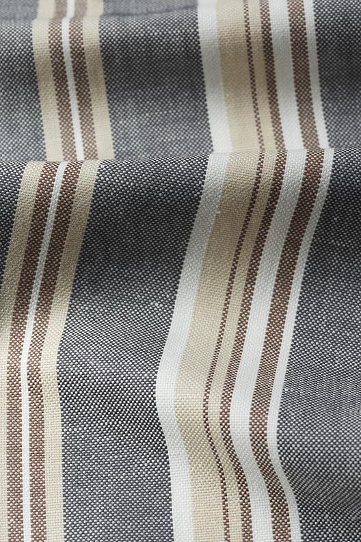 MUSTIQUE | deckchair stripes special weave, soft finishing, hemp mix, transeasonal 
Sustainable processes: > 80% renewable electricity (including self-produced with solar panels.