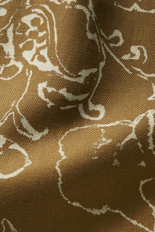 TOLLIS/STC302011/B | fluid and slippery 100%linen, discharged floral print 
