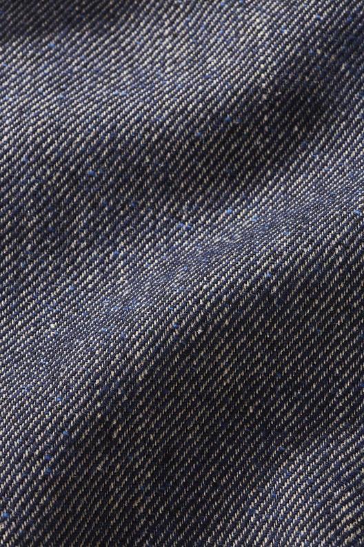 508957 LIVIGNO | Sergé type shetland en lin et laine, look denim, toucher chaud et moelleux pour veste et manteaux; Ligne DALSASSO
