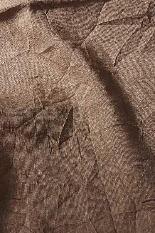 BONITA/DIAMOND | Popeline linen viscose stretch. Crinkled. Responsible production, ecofriendly finishing, Detox Greenpeace