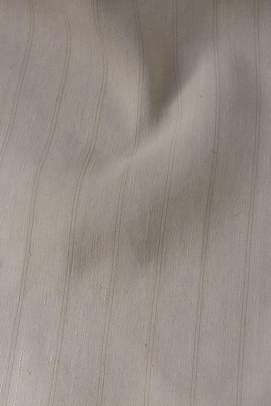 BRUGHIERA | Pinstripe linen viscose. Weft stretch. Responsible production, ecofriendly finishing, detox greenpeace