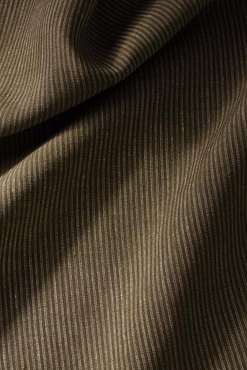 P877 striped-0021 Sanfor Airo  150 R05 | Refined pin stripe. The mill uses renewable electricity (self produced by solar panels), zero waste production, the mill invested in a low energy warehouse and office buildings, fleet electrification, etc...