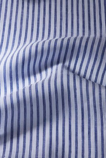 GOLD LINEN ALOE F3413748/18 | Collection Thomas Mason. Yarn dyed, twill weave, bicolor stripe pyjama type, supple hand. Softening with aloe vera.