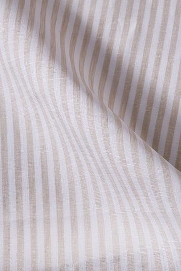 GOLD LINEN F3412681/21 | Yarn dyed soft stick stripe, ultra thin yarns, dry and fresh touch