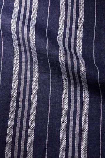 SAHARA 23-6 BARRE F3106748/19 | Deckchair stripe with openworked gauze fancy woven detail. Yarn dyed.