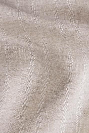 SAHARA 23-6 BARRE F3106754/21 | Openworked barré stripe, tone on tone. Gauze weave effect. Mix of bleached and natural linen. City or casual 