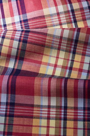 PERTH FA205725/350 | Collection Albiate. Madras check, yarn dyed. Certification : ZDHC, city or casual.