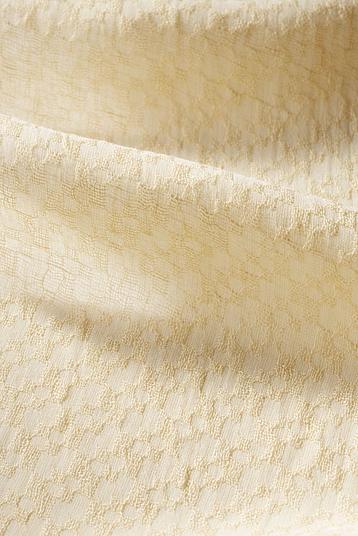 SCARLIN | Voile avec details façonnés ajourés, monochrome. Semi transparent 