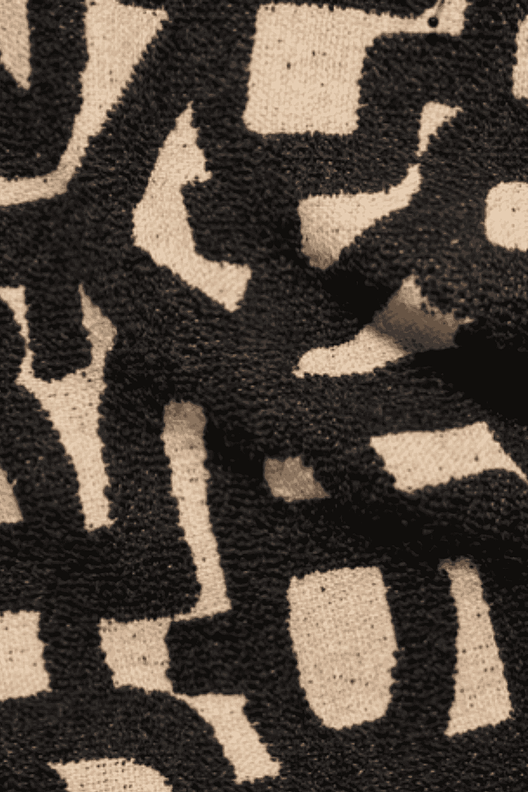 ARTIST PERU DES 554 COL L8/ANTRACITE | heavy jacquard blend, abstract motif with bouclé effect