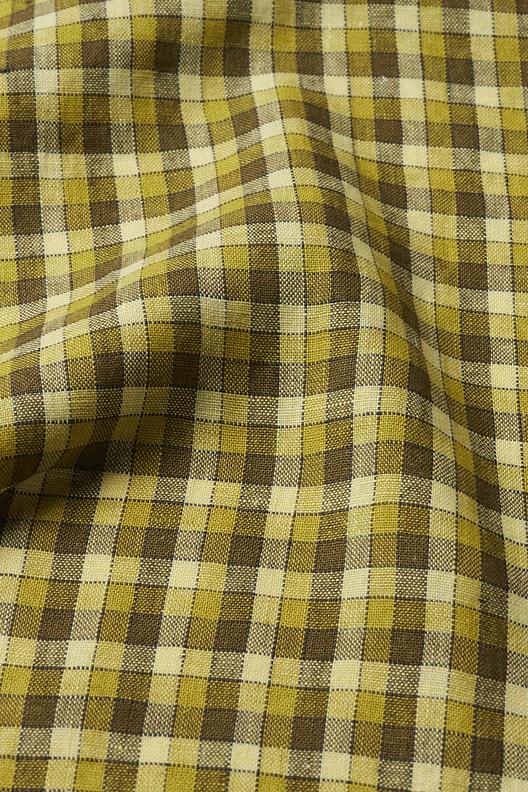R-10-1542-6(16)-11(35)-9(16)-4(11)/6(16)-11(35)-9(16)-4(11) | Yarn dyed, small tonal checks, supple hand, washed