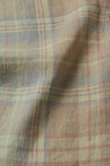 R-57-2402-11(12)-1(3)-6(9)-7(16)-4(25)/11(12)-1(3)-6(6)-7(16) | Yarn dyed check, very soft washed finishing 