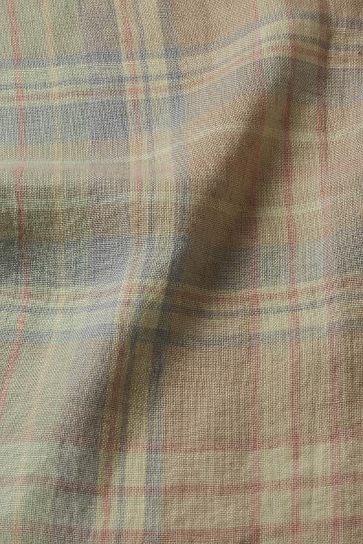 R-57-2402-11(12)-1(3)-6(9)-7(16)-4(25)/11(12)-1(3)-6(6)-7(16) | Yarn dyed check, very soft washed finishing 