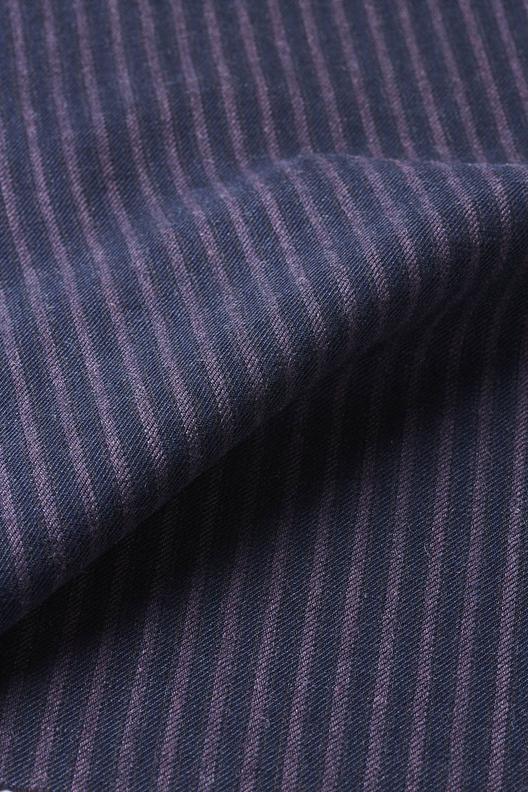 H4702N | Flannel in linen and wool mix, yarn dyed stripe 